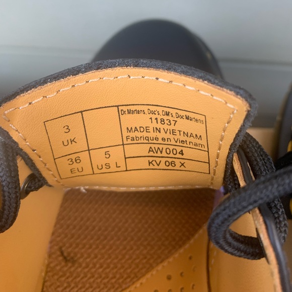 Dr Martens Leather Modern Black Oxford Shoes - Picture 7 of 9